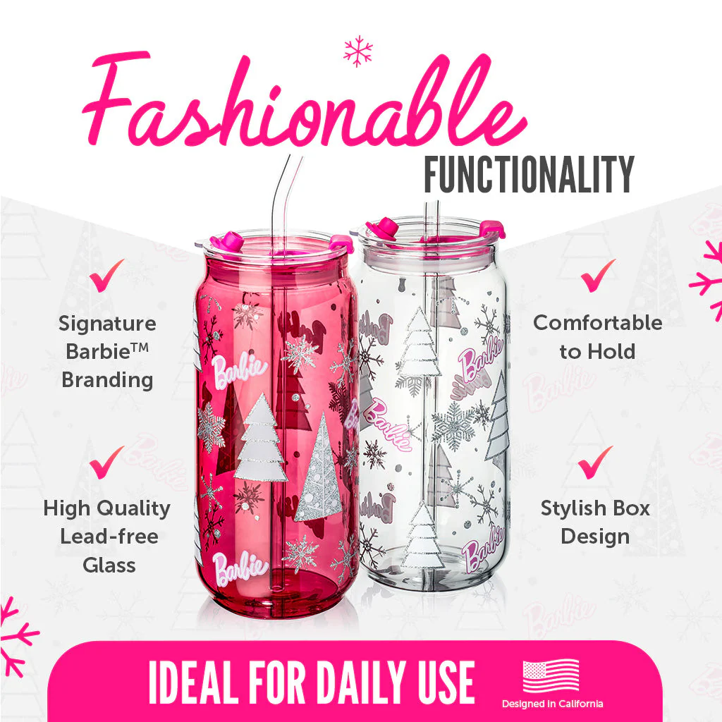 Barbie⢠Christmas Drinking Glasses - 20 Oz - Image 3
