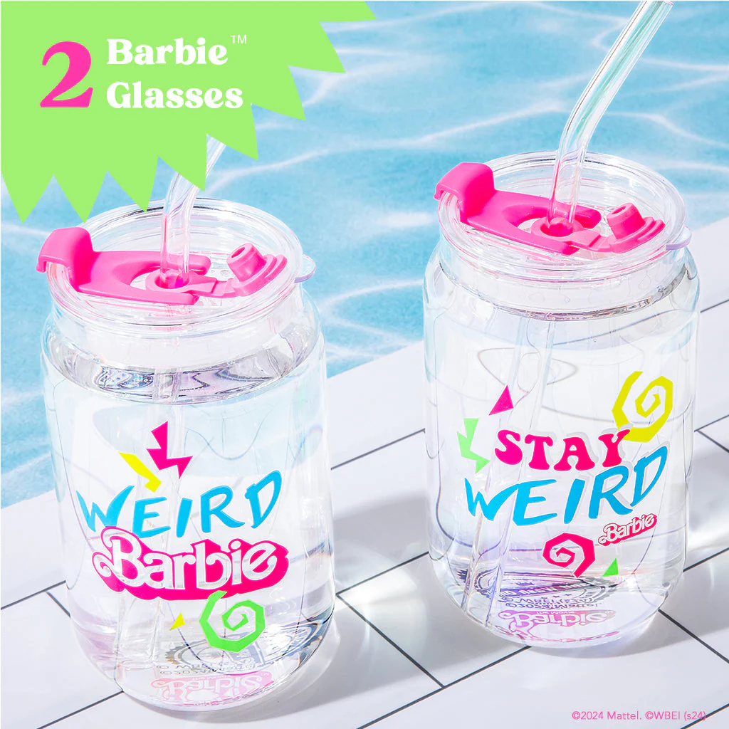 Barbie⢠the Movie X Dragon Glassware® Weird Barbie⢠Drinking Glasses - Image 4
