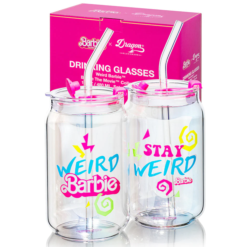 Barbie⢠the Movie X Dragon Glassware® Weird Barbie⢠Drinking Glasses - Image 5