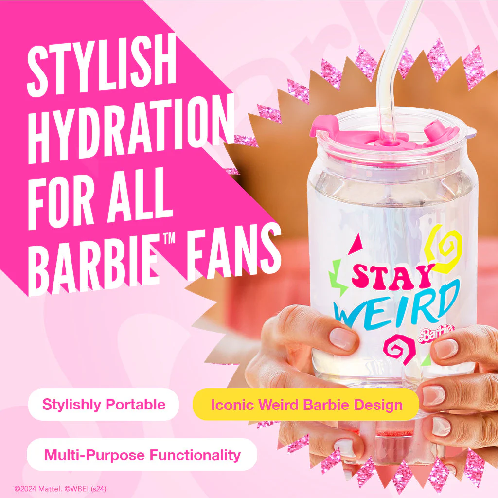 Barbie⢠the Movie X Dragon Glassware® Weird Barbie⢠Drinking Glasses - Image 7