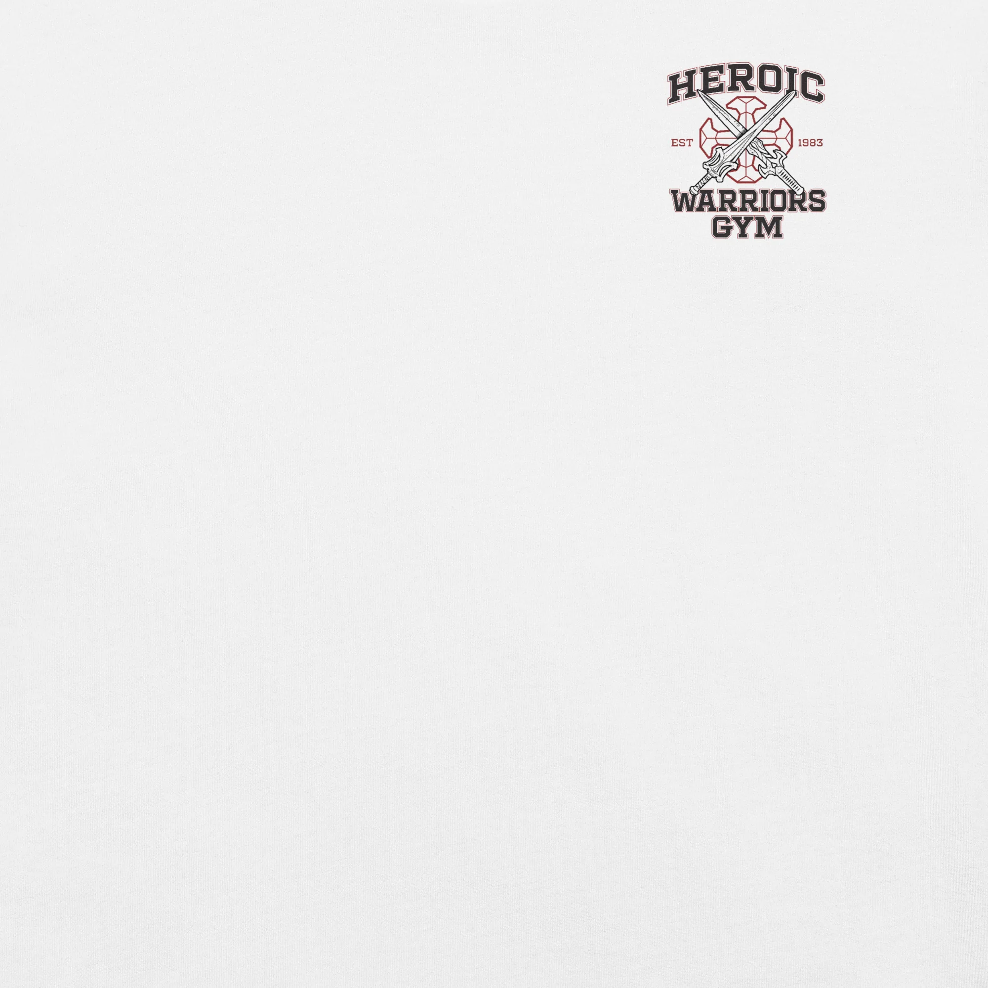 Masters of the Universe Movie Heroic Warriors Gym White T-shirt - Image 2