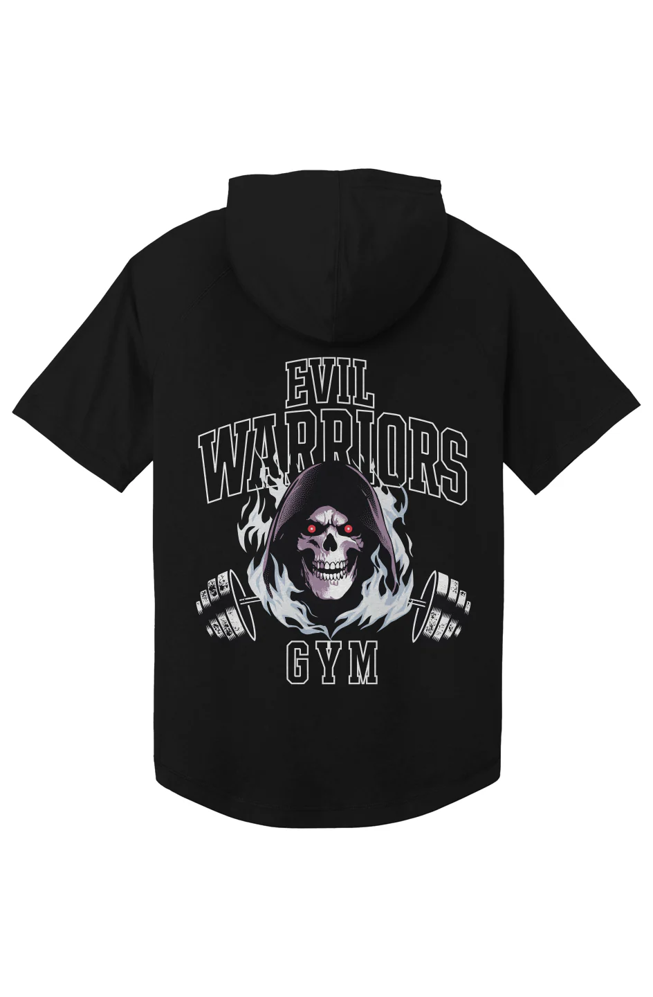 Masters of the Universe Movie Skeletor No Pain No Gain Black Short Sleeved Hoodie - Image 2