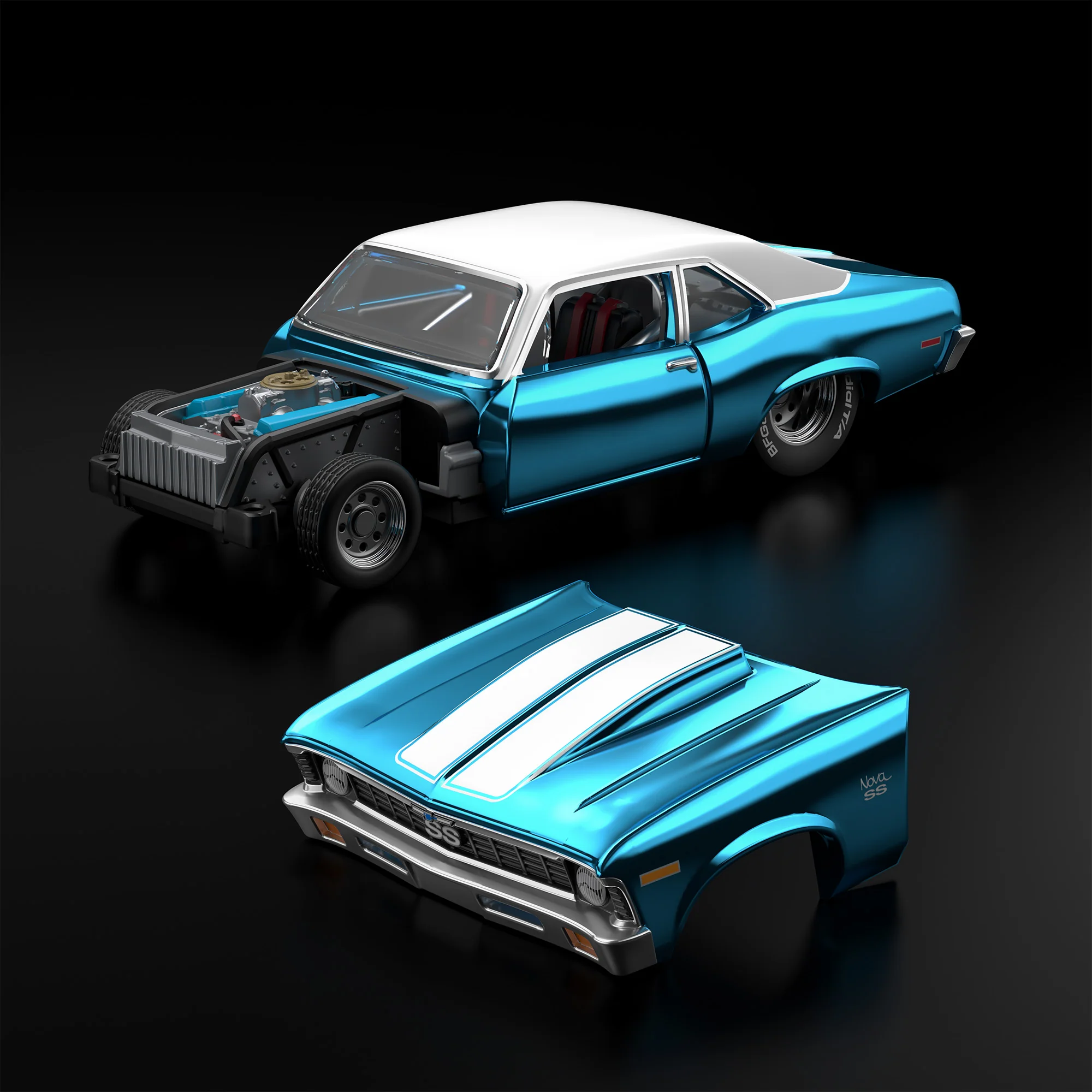Hot Wheels RLC Exclusive sELECTIONs 1972 Chevy Nova SS - Image 2